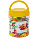 Конструктор Pop-beads для творчества, игр и создания украшений, 150 бусин, основы для браслетов, колец, Brauberg Kids, 664697 - изображение