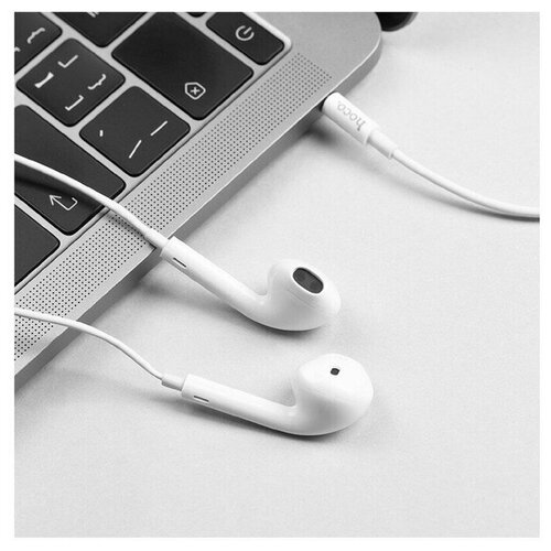 Наушники Hoco M55 проводные вкладыши микрофон Jack 35 12 м белые 48800₽