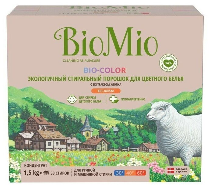 Стиральный порошок BioMio BIO-COLOR универсальный 1.5 кг