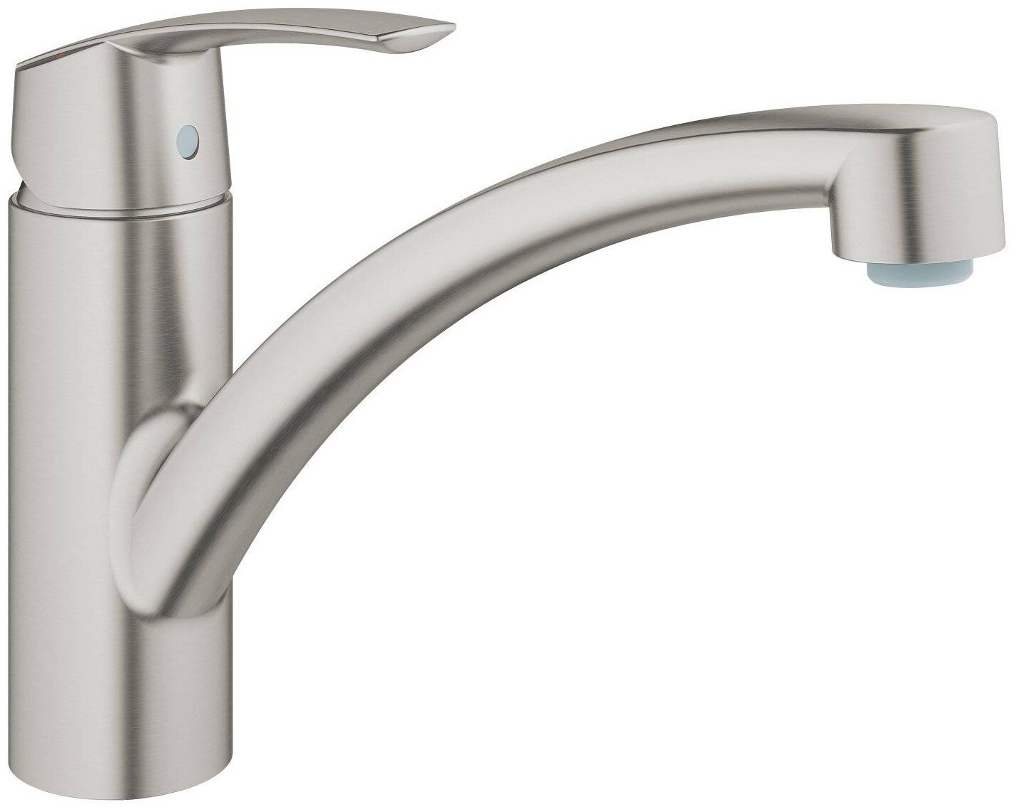 Смеситель для кухонной мойки GROHE Start QuickFix с низким изливом, суперсталь (32441DC1)