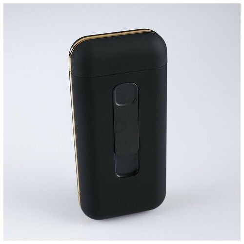 Зажигалка-портсигар электронная Сиера/спираль/USB. чёрная/11.5х5.4 см