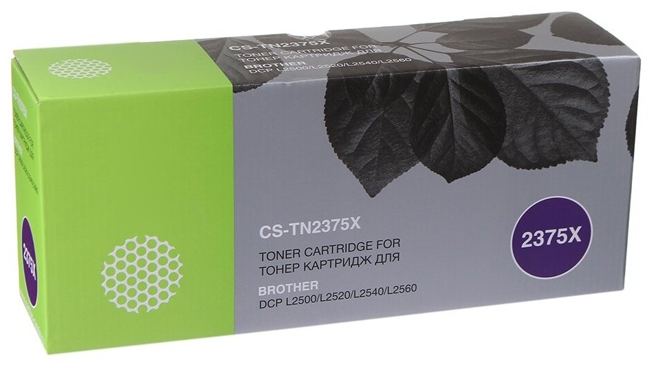 Картридж Cactus CS-TN2375X Black для Brother DCP L2500/L2520/L2540/L2560