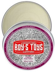 Boy's Toys Глина для укладки волос высокой фиксации с низким уровнем блеска Мастика, 40 мл.
