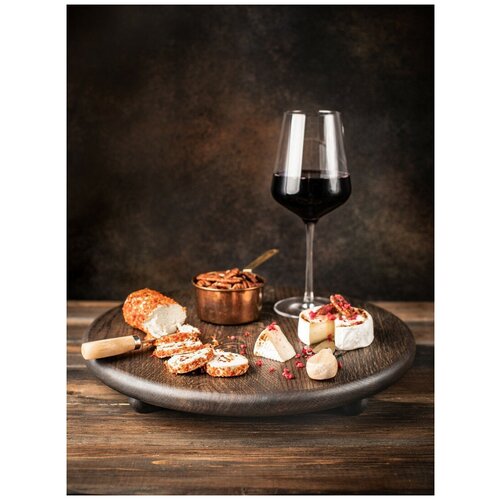 Сервировочный поднос на круглых ножках