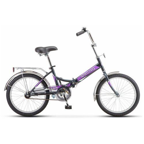 Складной прогулочный велосипед с колесами 20 Десна 2200 LU086916 чёрный стальная рама 842600₽