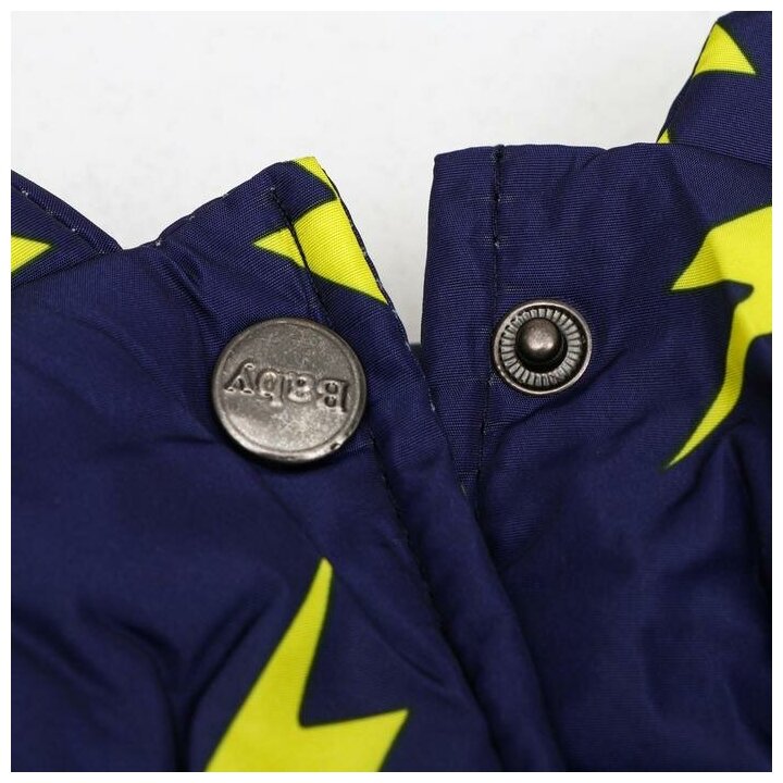 Куртка для собак "Молния", M (ДС 25 см, ОШ 26 см, ОГ 37 см), тёмно-синяя - фотография № 3