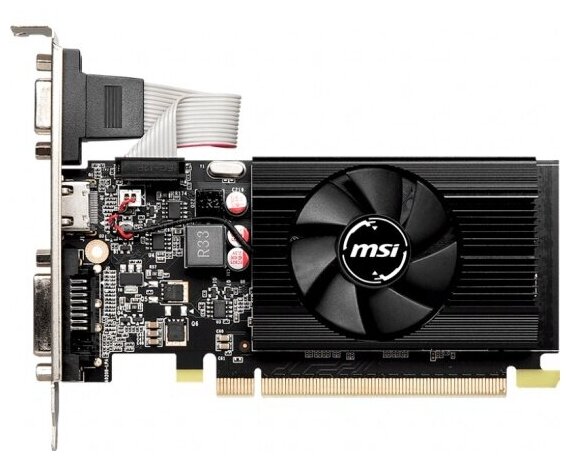 Видеокарта MSI NVIDIA GeForce GT 730, N730K-2GD3/LP, 2ГБ, GDDR3, Low Profile, Ret