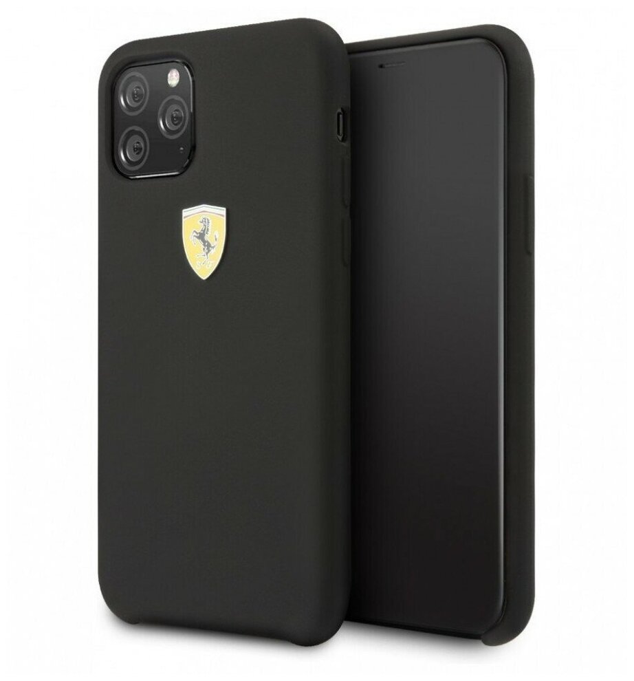Чехол CG Mobile Ferrari On-Track SF Silicone Case Hard TPU для iPhone 11 Pro, цвет Черный (FESSIHCN58BK)