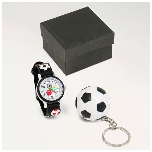 фото Подарочный набор "футбол" 2 в 1: наручные часы, брелок 7182943 сима-ленд