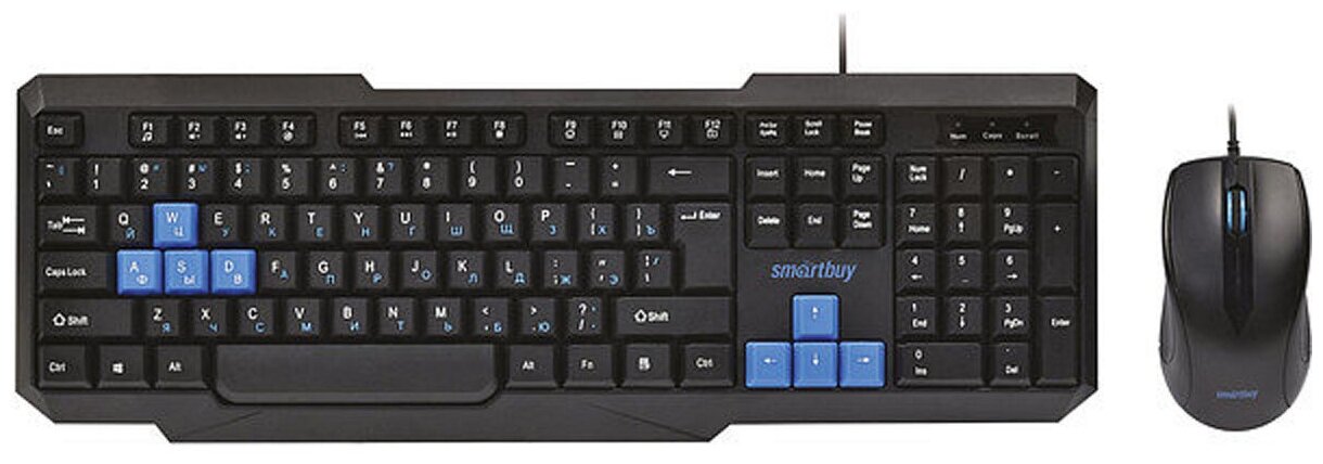 Набор клавиатура+мышь Smartbuy ONE черно-синий (SBC-230346-KB) /20
