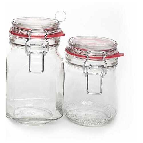 Набор банок 0,5л и 0,76л с замком