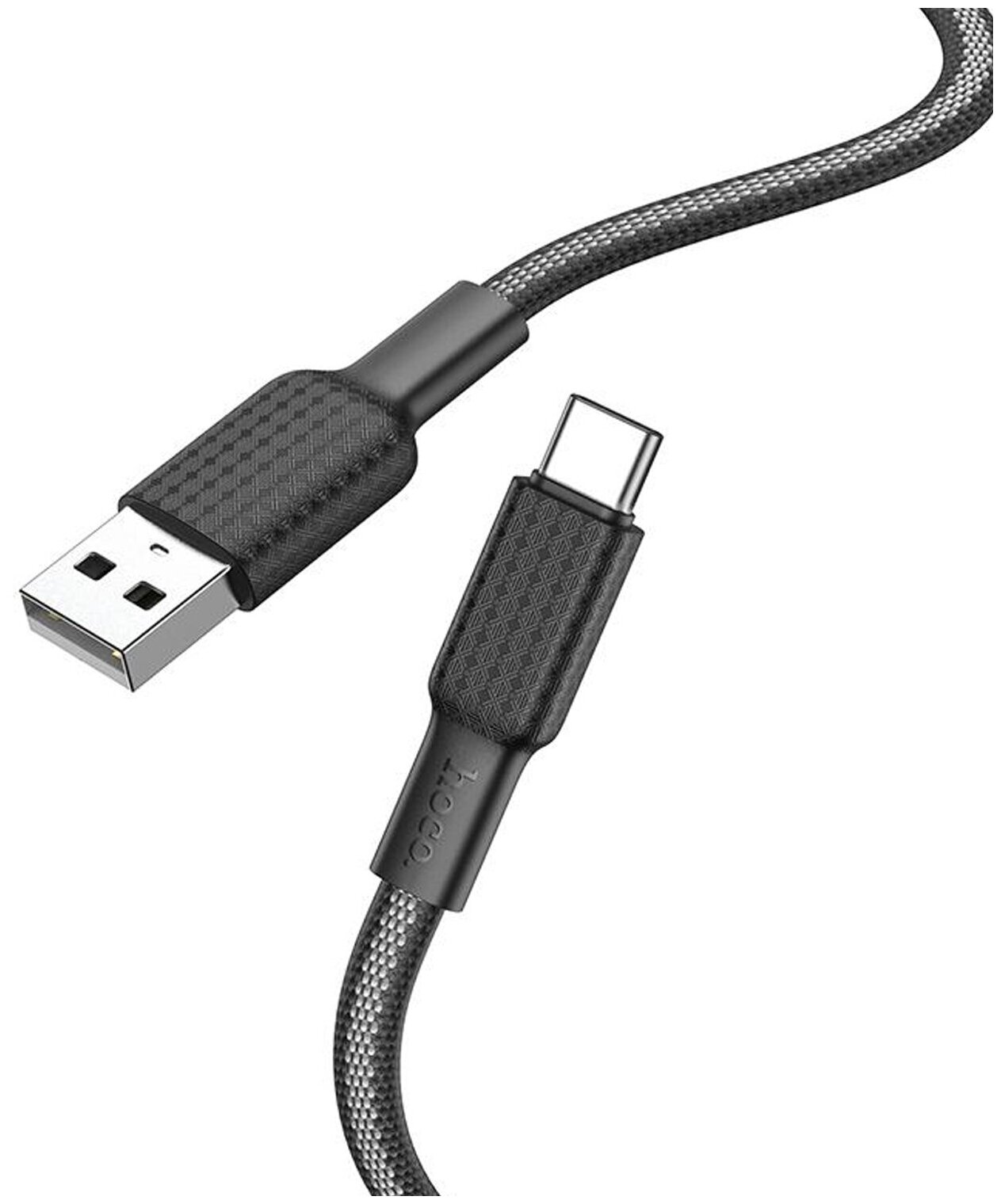 USB Кабель Type-C HOCO X69 1м черный с белым