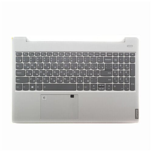 Клавиатура для ноутбука Lenovo IdeaPad S340-15IWL русская серая с серебристым топкейсом с подсветкой 4700₽