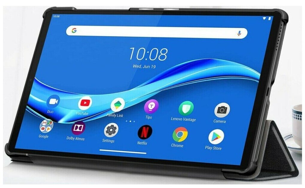Чехол для планшета IT Baggage для Lenovo Tab M10 HD ультратонкий, искусственная кожа, черный - фото №5