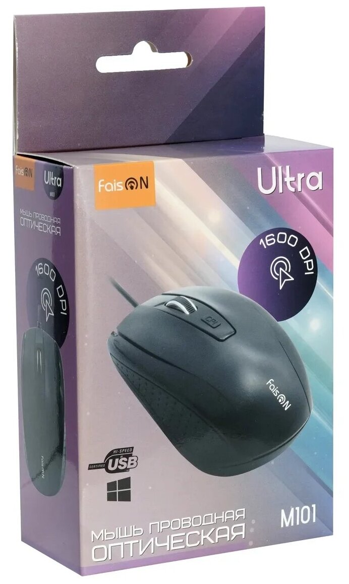 Мышь FaisON M101 Ultra чёрный