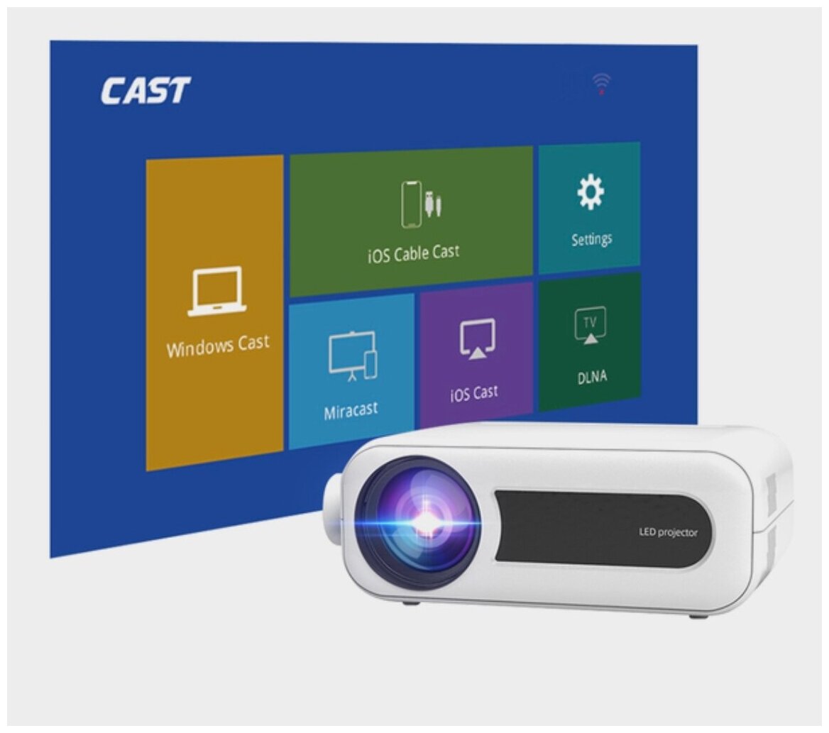 Портативный мини-проектор разрешение 1080P HD проектор со встроенным Wi-F i проектор мини-проектор для домашнего кинотеатра