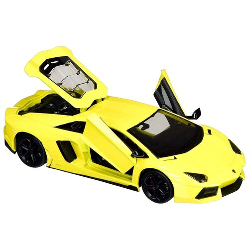 maisto 1 24 aventador lp700 4 roadster sports car static die cast vehicles collectible model car toys Maisto Машинка жёлтая - Lamborghini Aventador LP700-4 1:24