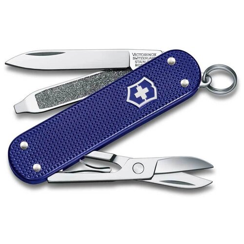 Нож-брелок Victorinox Classic SD Alox Colors, 58 мм, 5 функций, Electric Lavender мультитул брелок victorinox нож брелок victorinox classic sd alox colors 58 мм 5 функций electric lavender lime twist