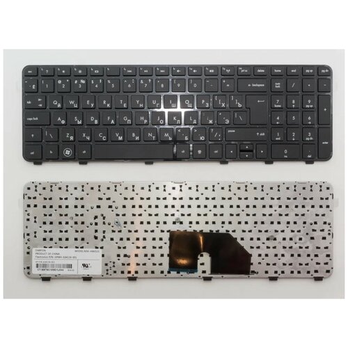 Клавиатура для ноутбука HP Pavilion dv6-6002er черная с рамкой 109000₽