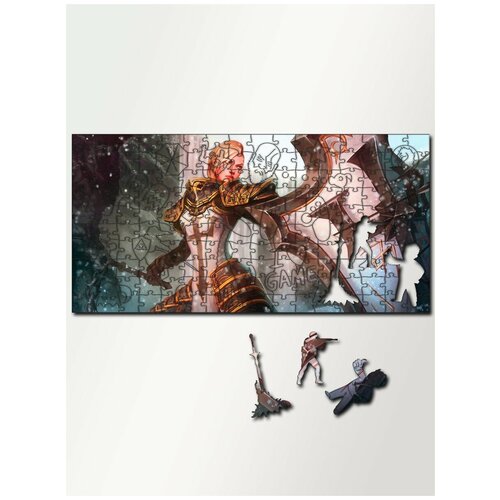 Пазл деревянный 230 деталей 46х23 см игры Diablo III Eternal Collection Диабло 3, ActionRPG - 4211