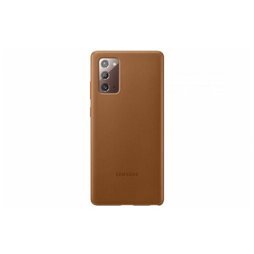 Чеxол (клип-кейс) Samsung Galaxy Note 20 Leather Cover коричневый (EF-VN980LAEGRU)