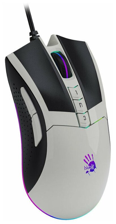 Мышь A4Tech Bloody W90 Max белыйчерный оптическая 10000dpi USB 10but