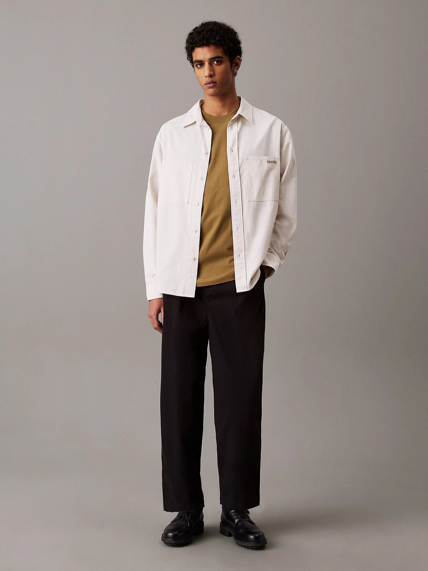 Брюки Calvin Klein Jeans, размер 30 JEAN, черный — фото 1