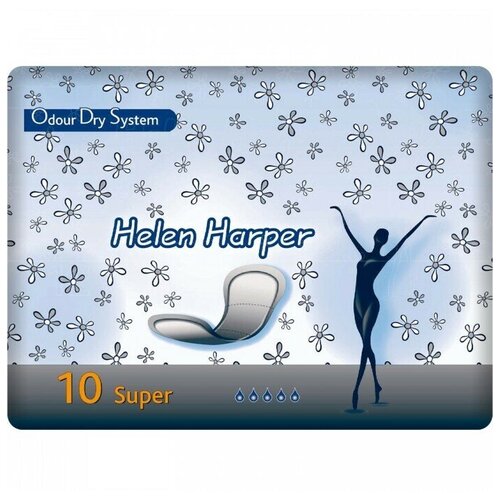 Послеродовые/урологические женские прокладки Helen Harper Odour Dry System, Super Large, 10 шт./уп.