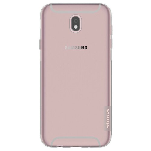 Чехол Nillkin Nature case для Samsung Galaxy J5 2017 (серый, гелевый) чехол книжка kaufcase для телефона samsung j5 2017 j530 5 2 красный трансфомер