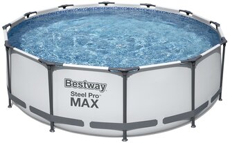 Каркасный бассейн Bestway Steel Pro Max 56418, 366х100 см (фильтр+лестница)