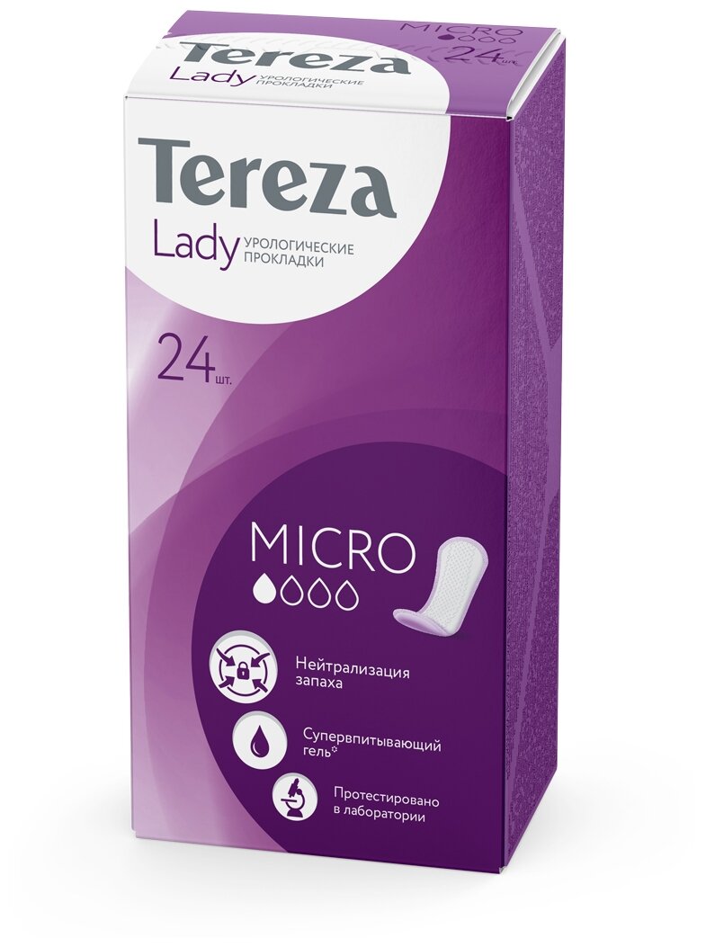 Урологические прокладки TerezaMed впитывающие для женщин Lady Micro