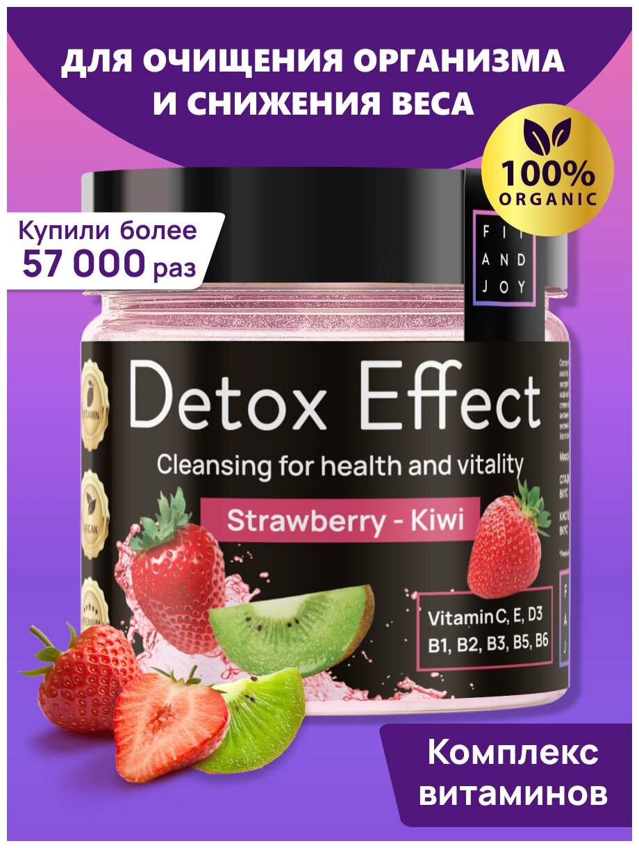 Detox Effect, Fit and Joy, Детокс для похудения, detox коктейль дренажный, напиток для очищения организма, спортивное питание для похудения