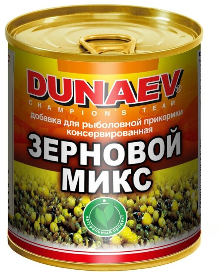 DUNAEV Добавка в прикормку металлобанка DUNAEV (Зерновой Микс/Зерновой Микс)