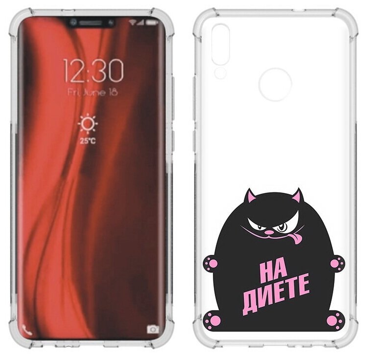Чехол задняя-панель-накладка-бампер MyPads на диете для Huawei Honor 8X (JSN-L21) 6.5 противоударный