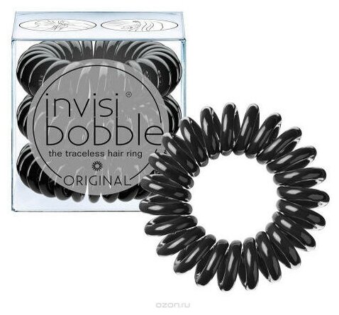 Invisibobble Резинка для волос True Black 3 шт. (Invisibobble, ) - фото №12