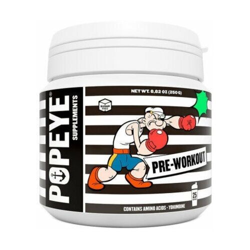 popeye supplements pre workout 250 гр гранат клюква Предтренировочный комплекс POPEYE Pre-Workout 250g (Гранат-Клюква)