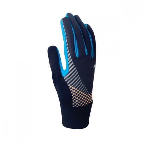 фото Перчатки для бега nike men's elite storm fit tech run gloves s black/blue hero/laser orange мужчины n.rg.31.048.sl s