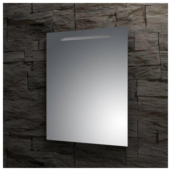 Зеркало настенное Прямоугольное со встроенным LED-светильником Ledline EVOFORM 55x75 см, BY 2102 - фотография № 2
