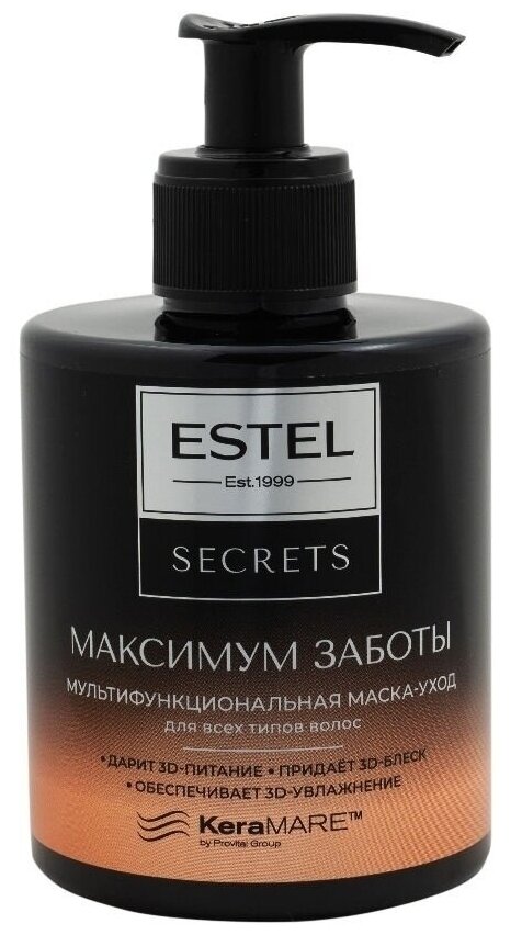 ESTEL SECRETS максимум заботы Мультифункциональная маска-уход для всех типов волос , 275 мл