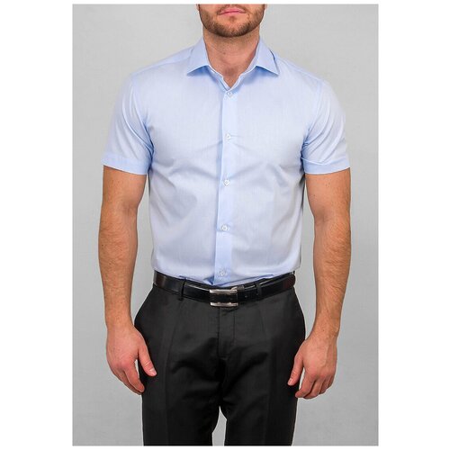 фото Рубашка greg, размер 174-184/43, голубой