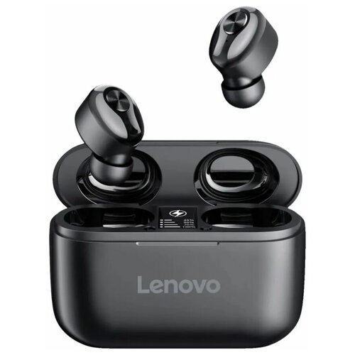 Гарнитура беспроводная Lenovo TWS HT18, Bluetooth, 40 мАч, Черный, PTM7C02358