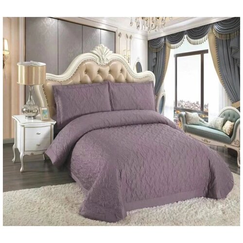 Покрывало с наволочками Cristal (лиловый)