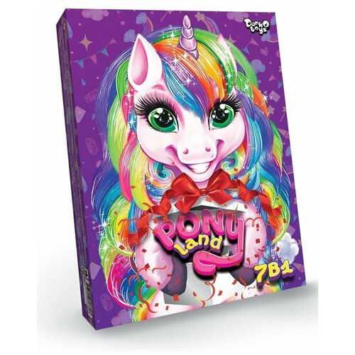 Детская настольная игра 7 в 1 Pony Land