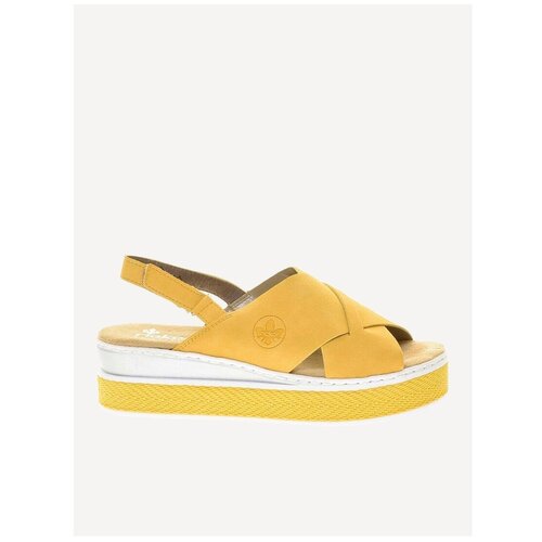 фото Босоножки rieker, размер 40, желтый