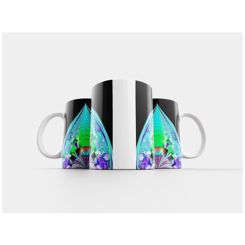 фото Кружка "фрактальная башня, многоцветный, цифровой" 320 мл lotsprints