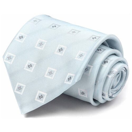 Светло-голубой галстук с квадратиками Celine 63505