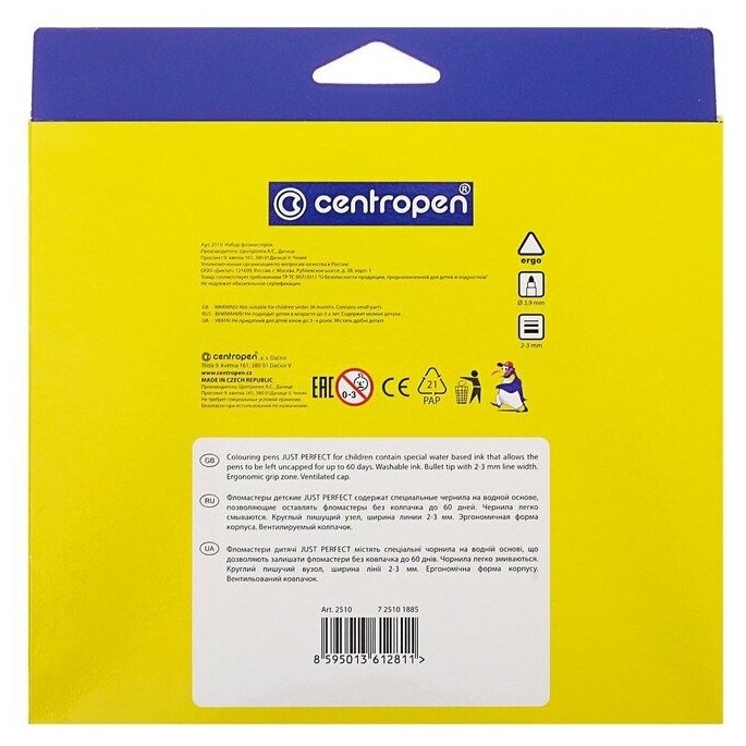 Фломастеры Centropen 18 цветов - фото №14