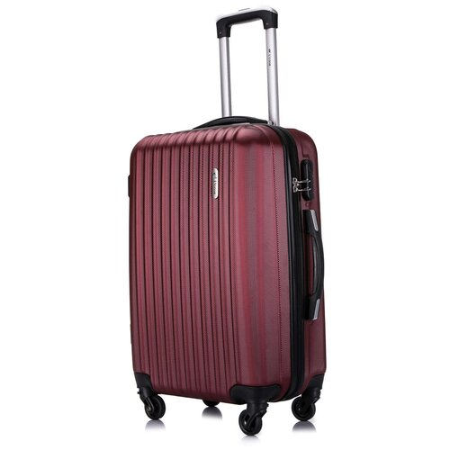 Умный чемодан L'case Krabi Krabi, 50 л, размер M, бордовый