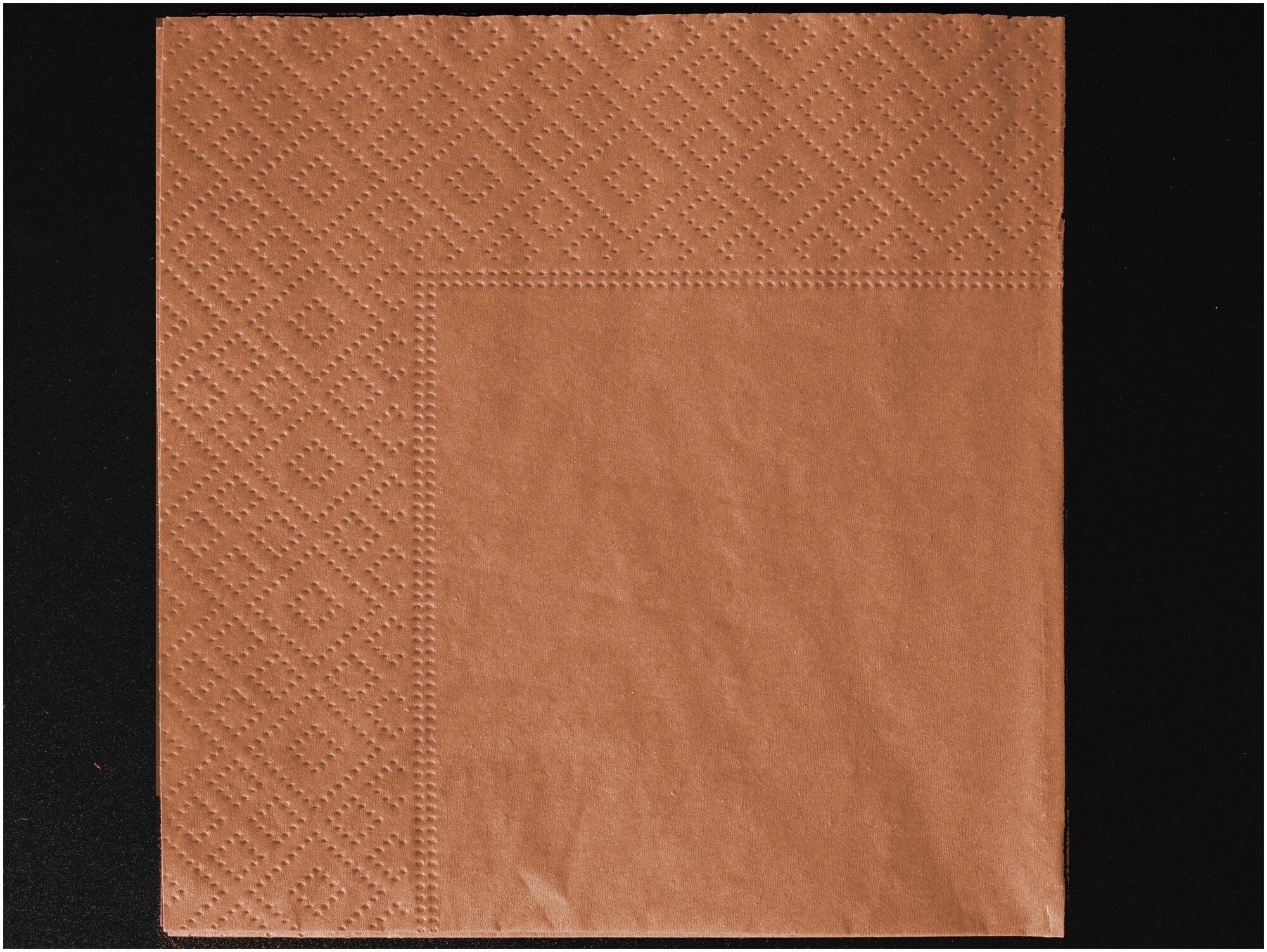 Салфетки двухслойные ZELPAPER 24х24 оранжевые, бумажные, 250 шт, 100% целлюлоза - фотография № 2