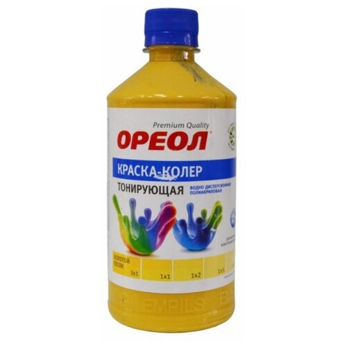 Колеровочная краска Ореол Тонирующая, Золотой Песок, 0.725 кг